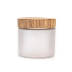 Gilasi Ikoko pẹlu Bamboo Lids-1